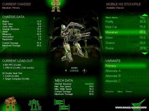 MechWarrior 3 - Reactor… online. Sensors… online. Weapons… online. All systems nominal