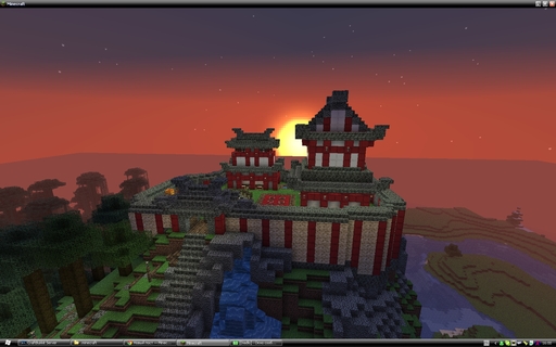 Minecraft - [ReDiMine] Китайский монастырь и лесная деревня